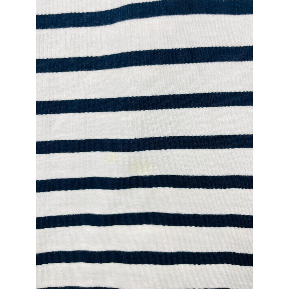Zara Pinafore Stripe Midi Dress Womens Small Adjustable Wide Straps V-Neck - Picture 6 of 7